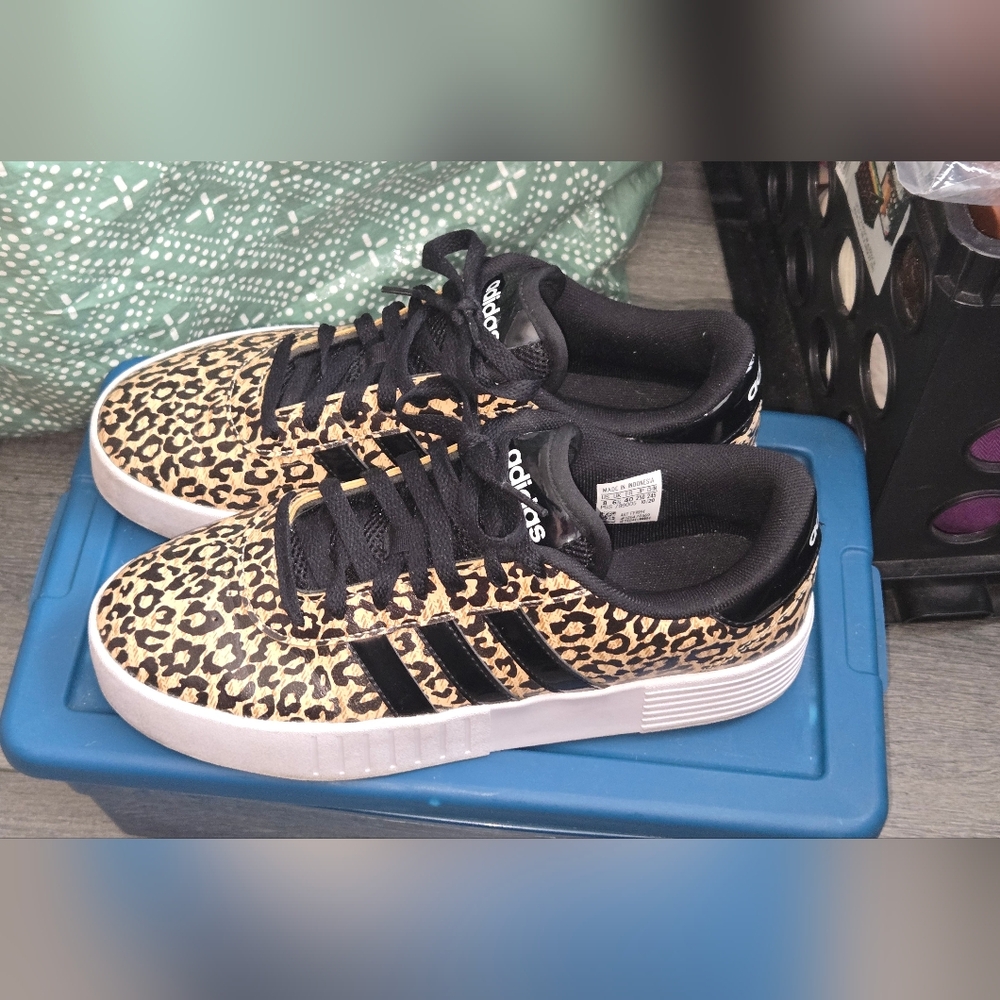 Adidas Leopard Print Sneakers